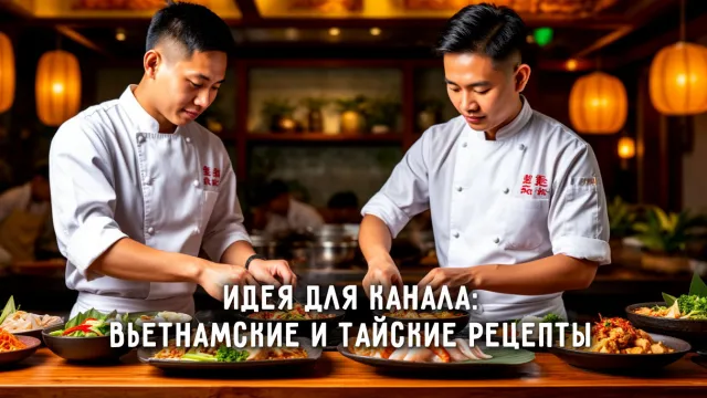 Идея для TG канала:  Вьетнамская и тайская кухня