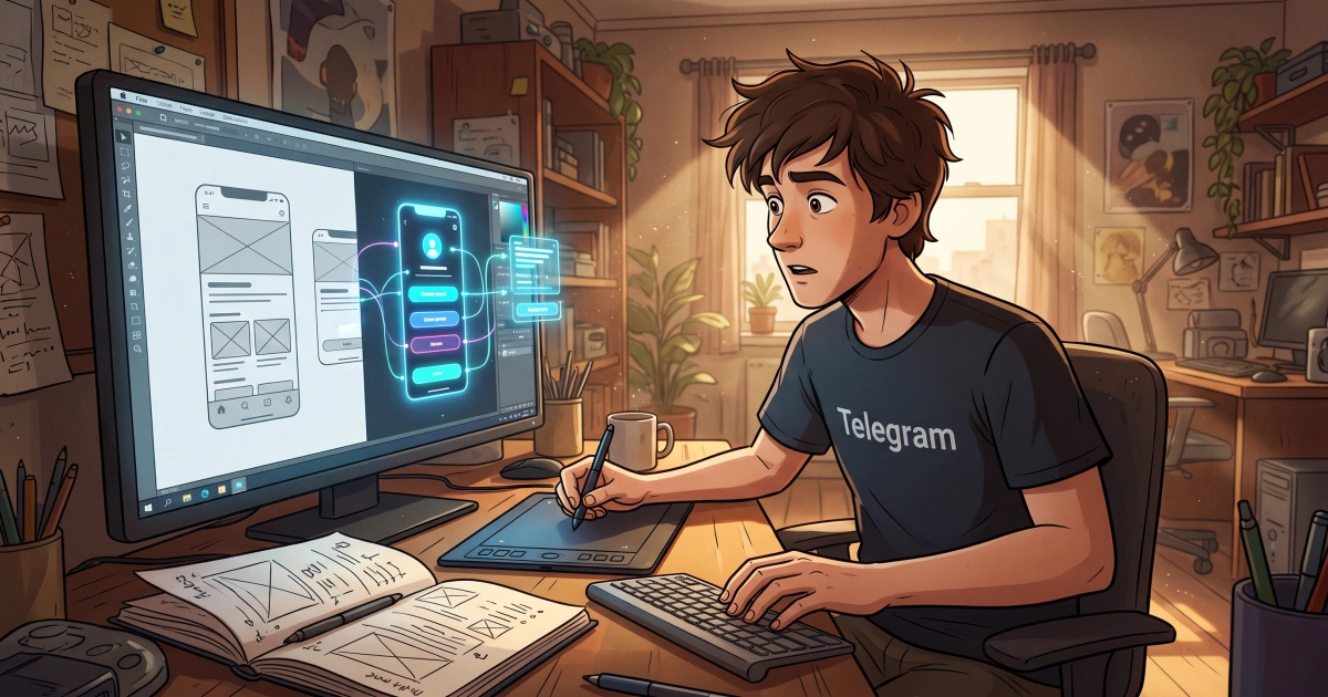 Telegram попросил дизайнеров присылать рабочие функции вместо макетов