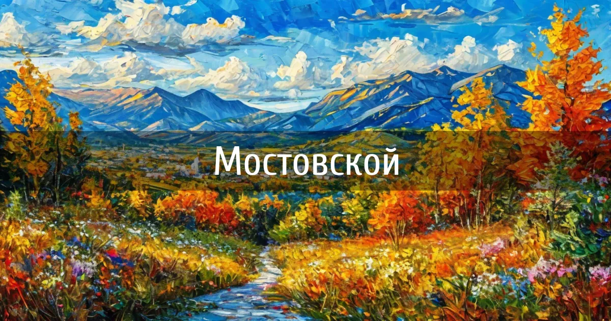 Чаты и каналы города Мостовской