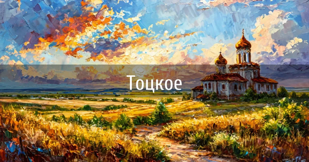 Чаты и каналы города Тоцкое