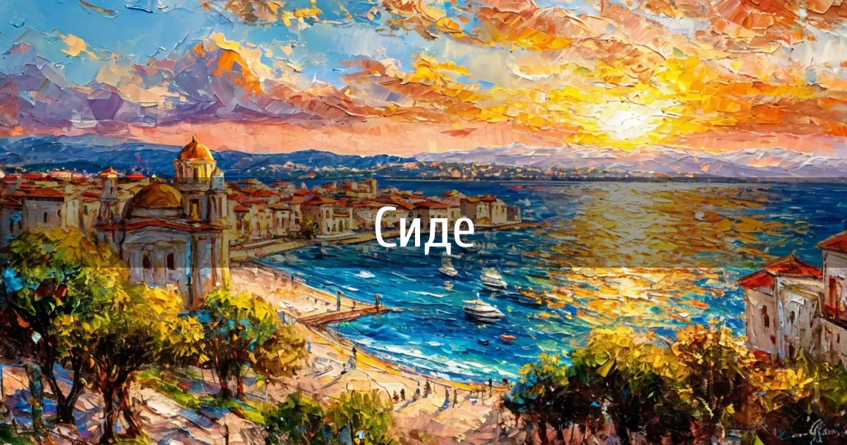 Чаты и каналы города Сиде