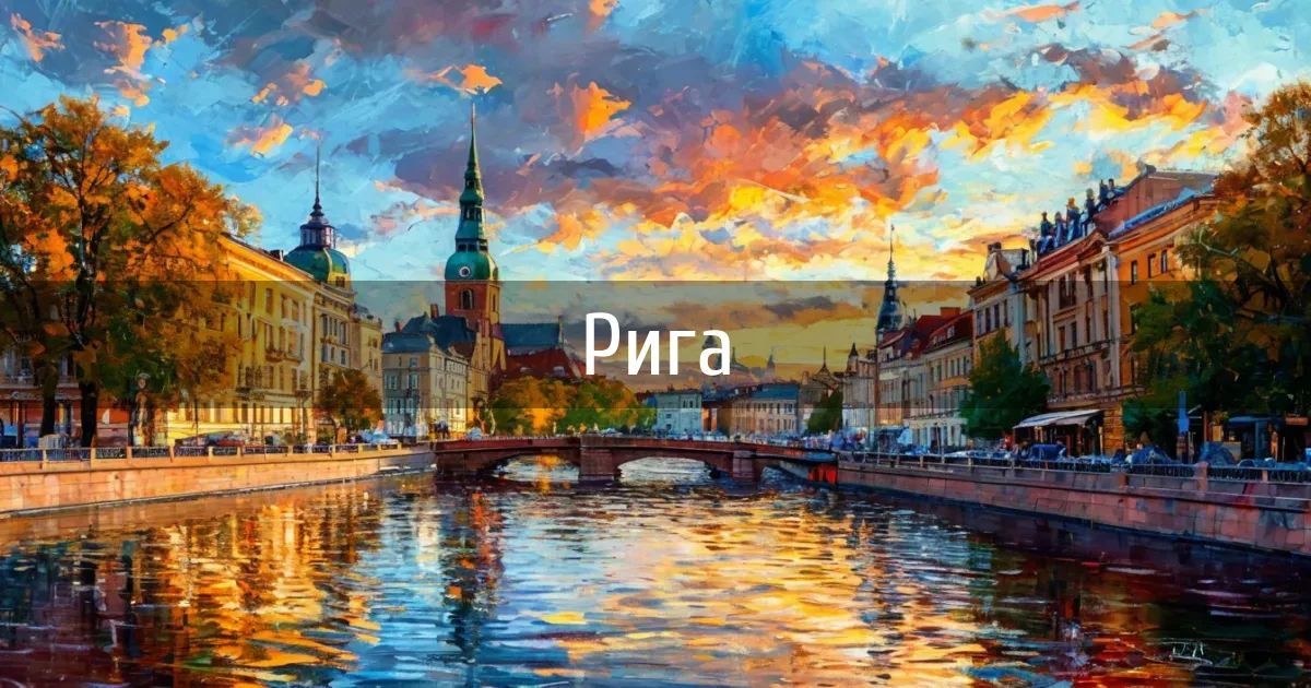 Каналы города Рига