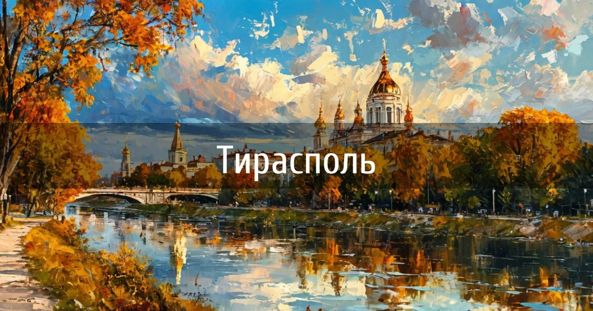 Каналы города Тирасполь